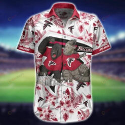 Atlanta Falcons Curved Hawaiian Shirt Kingkong Godzilla