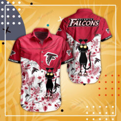 Atlanta Falcons Curved Hawaiian Shirt Short Sleeve