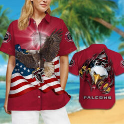 Atlanta Falcons Flag American ??Hawaiian Shirt