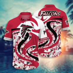 Atlanta Falcons Floral Pattern ??3D Printed Hawaiian Shirt