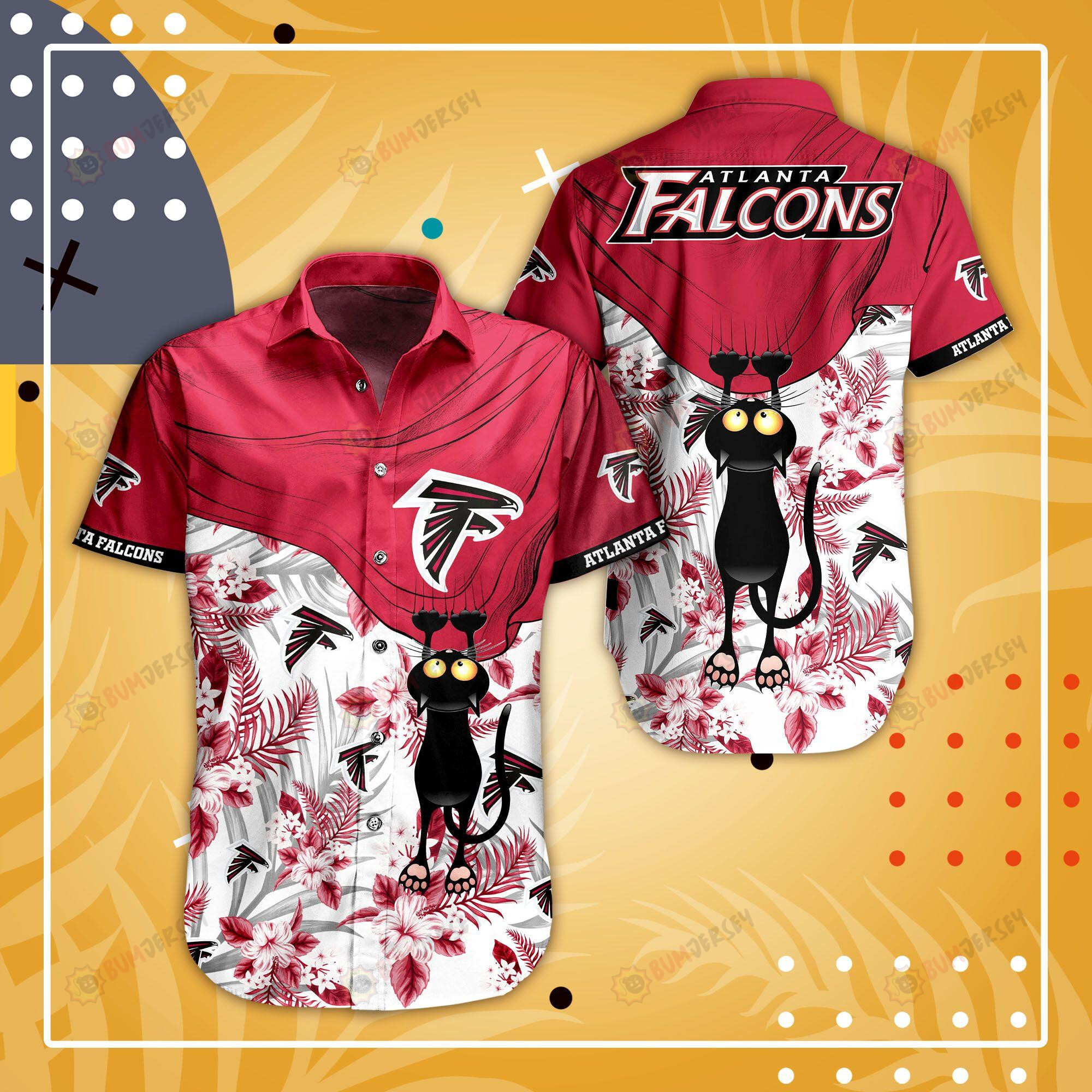 Atlanta Falcons Flower Tropical ??Hawaiian Shirt