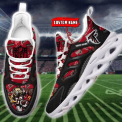 Atlanta Falcons Illustration Image Custom Name 3D Max Soul Sneaker Shoes