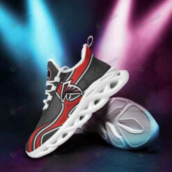 Atlanta Falcons Logo 3D Max Soul Sneaker Shoes In Red Gray