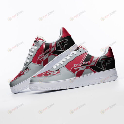 Atlanta Falcons Logo Pattern Air Force 1 Printed In Red Gray