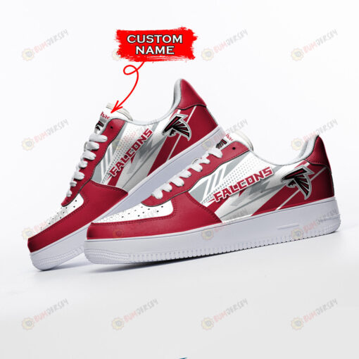 Atlanta Falcons Logo Pattern Custom Name Air Force 1 Printed