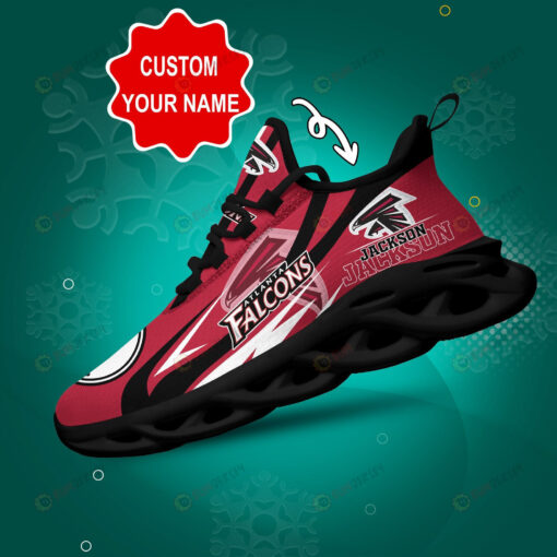 Atlanta Falcons Logo Shadow Pattern 3D Max Soul Sneaker Shoes