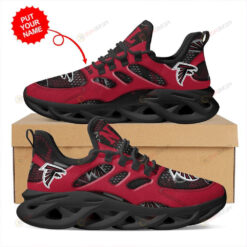 Atlanta Falcons Logo Unique Pattern Custom Name 3D Max Soul Sneaker Shoes