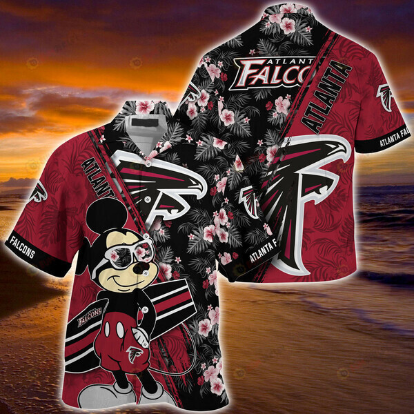 Atlanta Falcons Mickey Mouse ??3D Printed Hawaiian Shirt