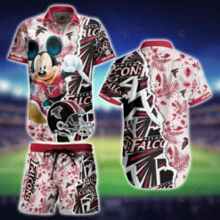 Atlanta Falcons Mickey Mouse Summer ??3D Printed Hawaiian Shirt