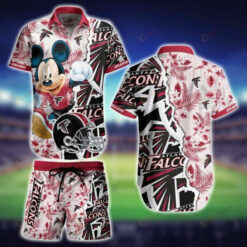 Atlanta Falcons Mickey Mouse Summer Hawaiian Shirt Set