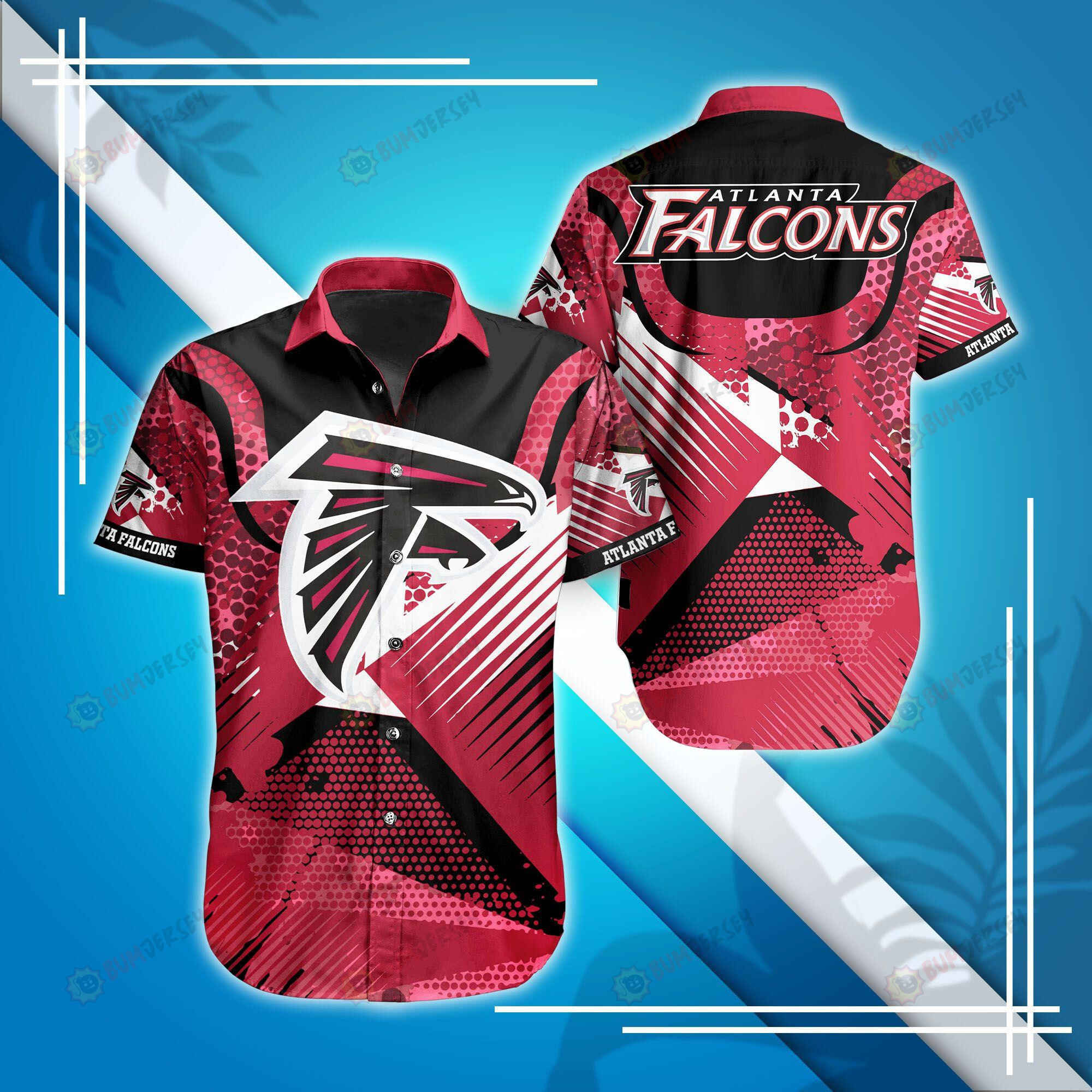Atlanta Falcons Polka Dots Pattern ??Hawaiian Shirt