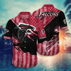 Atlanta Falcons Red And Black ??Hawaiian Shirt