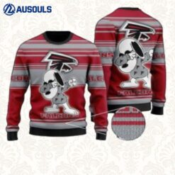 Atlanta Falcons Snoopy Dabbing Ugly Sweaters For Men Women Unisex