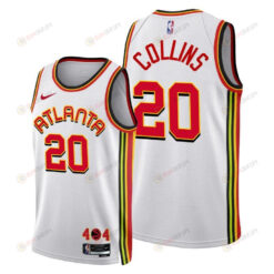 Atlanta Hawks 20 John Collins 2022-23 Association Edition Jersey White - Men Jersey