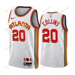 Atlanta Hawks 20 John Collins 2022-23 Association Edition White Jersey - Men Jersey