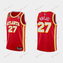 Atlanta Hawks 27 Vit Krejci 2022-23 Icon Edition Red Men Jersey