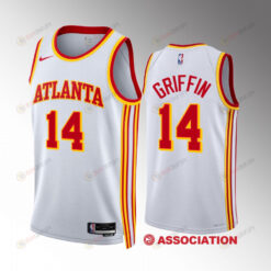 Atlanta Hawks AJ Griffin 14 2022-23 Association Edition White Jersey Swingman