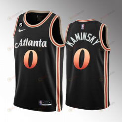 Atlanta Hawks Frank Kaminsky III 0 2022-23 City Edition Black Men Jersey Swingman