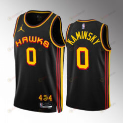 Atlanta Hawks Frank Kaminsky III 0 2022-23 Statement Edition Black Jersey Swingman