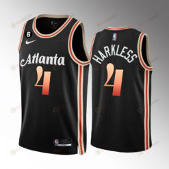 Atlanta Hawks Maurice Harkless 4 2022-23 City Edition Black Men Jersey Swingman