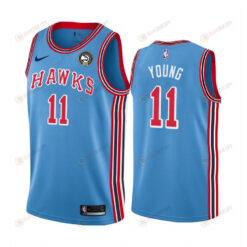 Atlanta Hawks Trae Young 11 Blue 50th Anniversary Classic Jersey