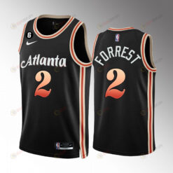 Atlanta Hawks Trent Forrest 2 2022-23 City Edition Black Jersey Swingman