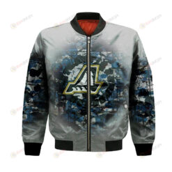 Atlantic Schooners Bomber Jacket 3D Printed Camouflage Vintage