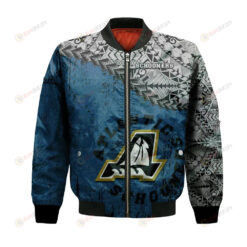 Atlantic Schooners Bomber Jacket 3D Printed Grunge Polynesian Tattoo