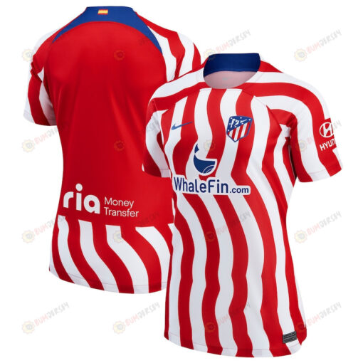 Atletico de Madrid Women 2022/23 Home Breathe Stadium Jersey - Red/White