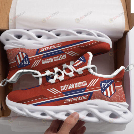 Atl?tico Madrid Logo Custom Name Pattern 3D Max Soul Sneaker Shoes