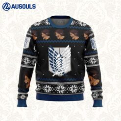 Attack on Titan Survery Corps Ugly Sweaters For Men Women Unisex