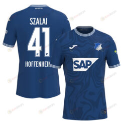 Attila Szalai 41 TSG 1899 Hoffenheim 2023-24 Home Men Jersey - Blue