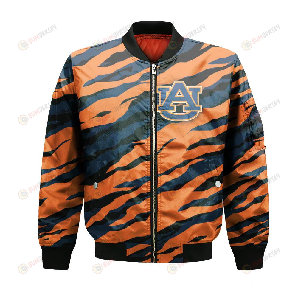 Auburn Tigers Bomber Jacket 3D Printed Sport Style Team Logo Pattern