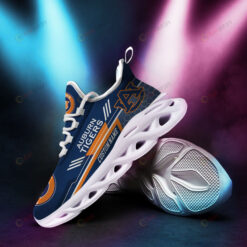 Auburn Tigers Logo Beehive Pattern Custom Name 3D Max Soul Sneaker Shoes