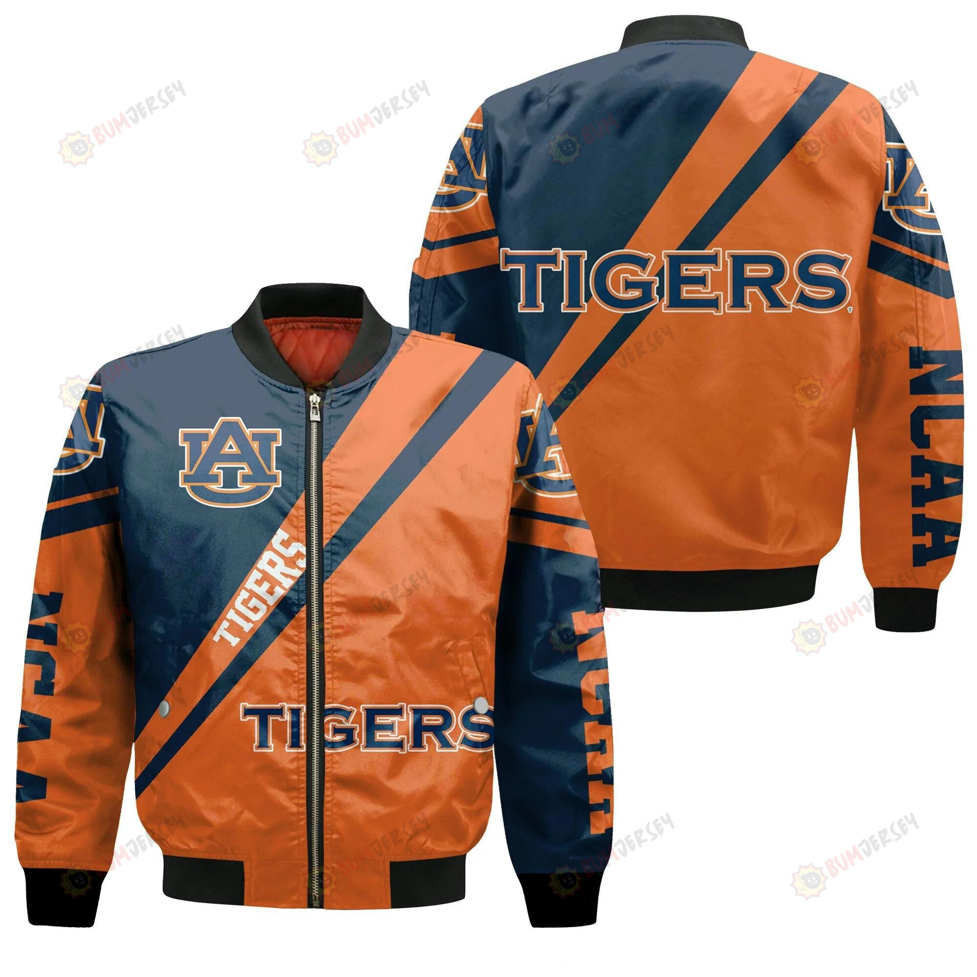 Auburn Tigers Logo Bomber Jacket 3D Printed Cross Style