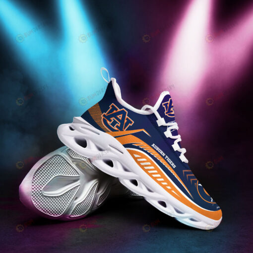 Auburn Tigers Logo Border Pattern 3D Max Soul Sneaker Shoes