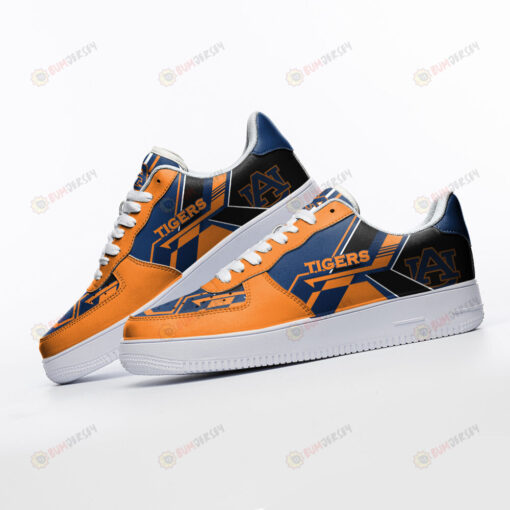 Auburn Tigers Logo Pattern Orange Blue Air Force 1 Printed