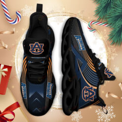 Auburn Tigers Logo Thin Stripe Pattern 3D Max Soul Sneaker Shoes