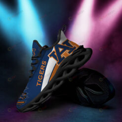 Auburn Tigers Logo Torn Pattern 3D Max Soul Sneaker Shoes