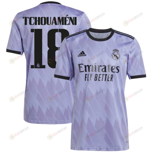 Aur?lien Tchouam?ni 18 Real Madrid 2022/23 Away Men Jersey - Purple