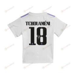 Aur?lien Tchouam?ni 18 Signed Real Madrid 2022/23 Home Jersey - Youth