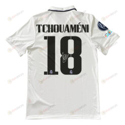 Aur?lien Tchouam?ni 18 Signed Real Madrid 2022/23 Home Men Jersey - White