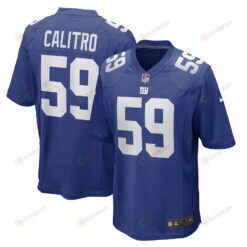 Austin Calitro New York Giants Game Player Jersey - Royal