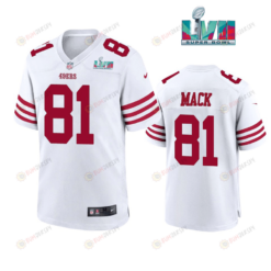 Austin Mack 81 San Francisco 49Ers Super Bowl LVII Men's Jersey