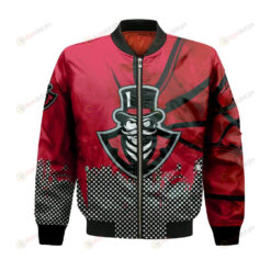 Austin Peay Governors Bomber Jacket 3D Printed Basketball Net Grunge Pattern