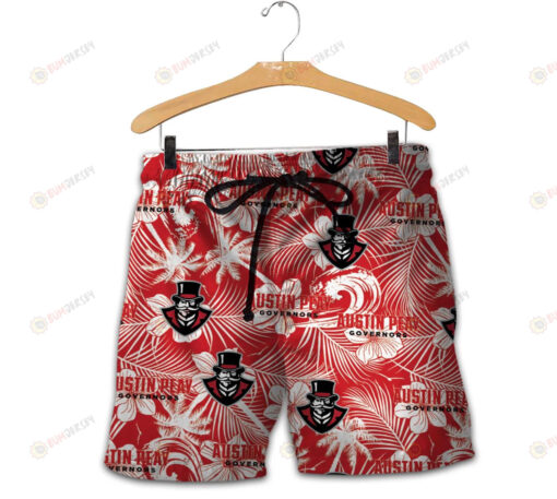 Austin Peay Governors Men Shorts Tropical Seamless