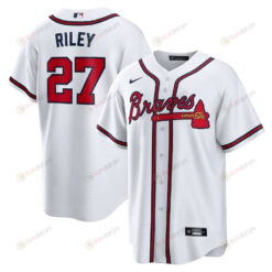 Austin Riley 27 Atlanta Braves Home Player Men Jersey - White