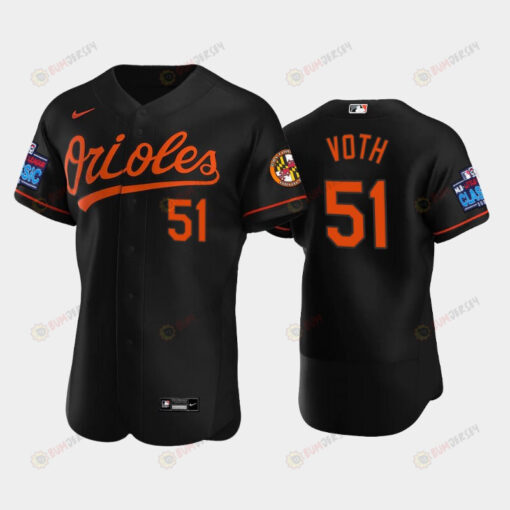 Austin Voth 51 Little League Classic 2022-23 Baltimore Orioles Black Alternate Jersey