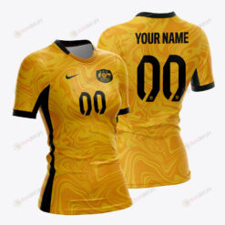 Australia 2023 Women Home Custom Jersey - Yellow - All Over Printed Jersey