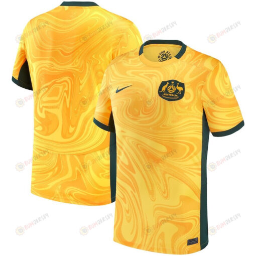 Australia Women's National Team 2023/24 Home Stadium Men Jersey - Yellow